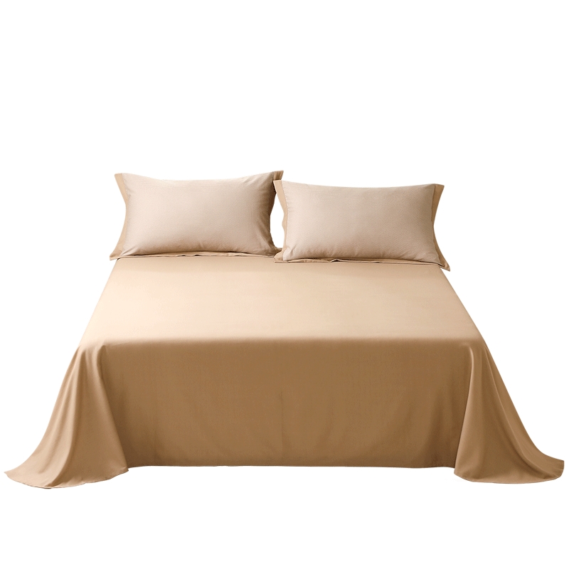 富安娜家纺全棉磨毛床单纯棉聚暖床罩防尘单件床单单双人家用床单