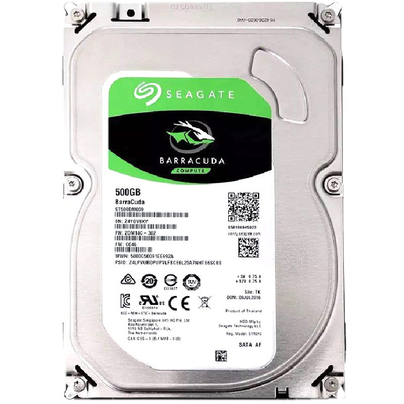 酷鱼500G行货Seagate/希捷ST500DM009台式电脑机械硬盘72游戏内存
