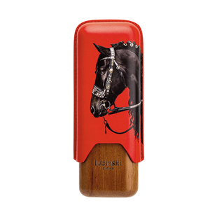 Lubinski鲁宾斯基马年生肖雪茄保护皮套雪松木内胆便携雪茄盒