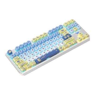 狼蛛87键机械键盘鼠标耳机套装