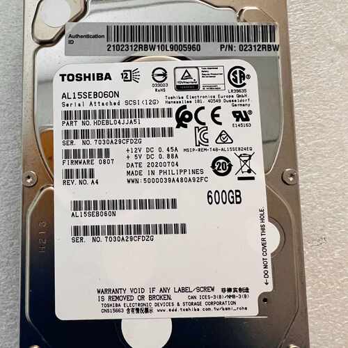 华为 02312RBW 600G 10K  2.5 SAS议价