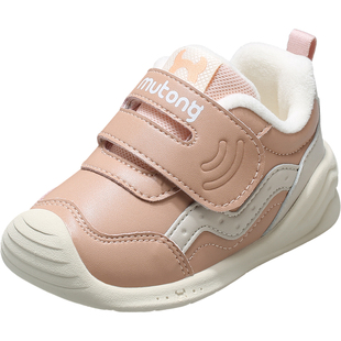 【清仓】牧童稳护鞋婴儿步前鞋冬季男童加绒保暖棉鞋宝宝女童鞋子