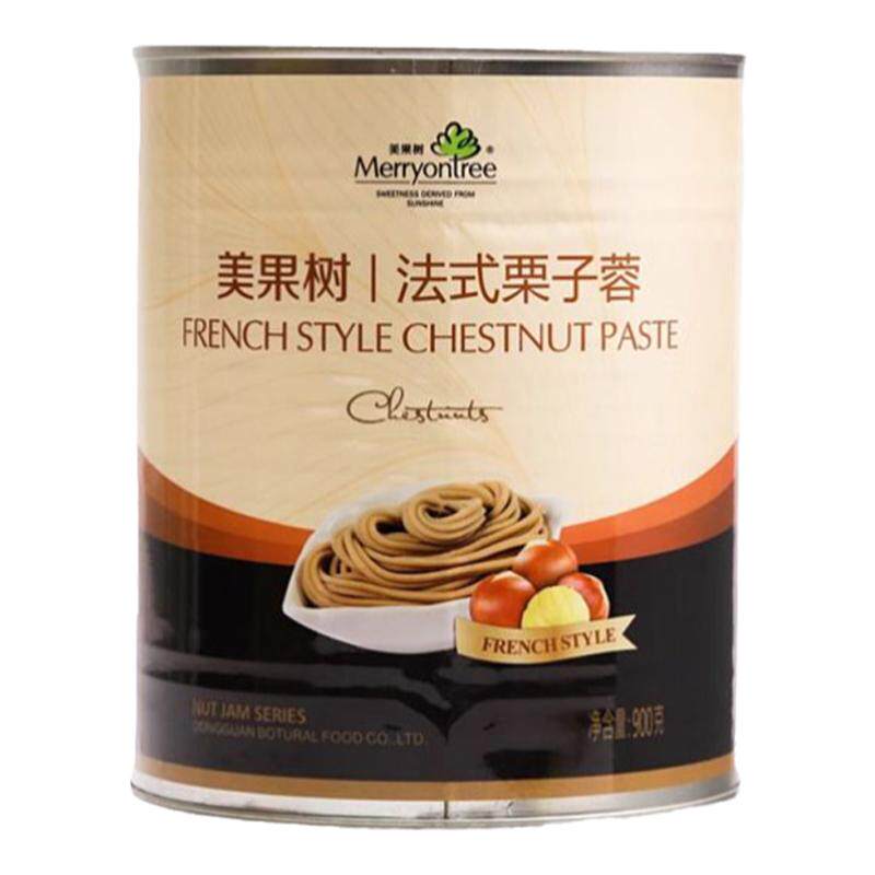 美果树栗子蓉奶油烘焙月饼材料栗子泥罐头蛋糕面包板栗馅料栗子酱