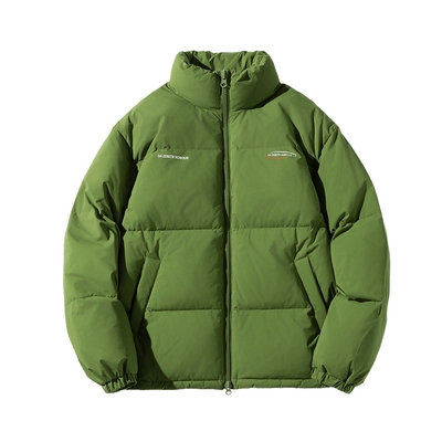冬季牛油绿色短款羽绒服羽绒外套