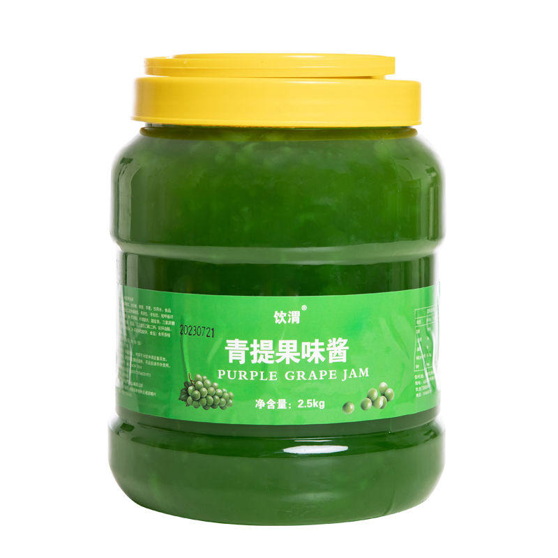 饮渭荔枝水蜜桃果味酱蓝莓含果肉冰粉绵绵冰奶茶店果茶冲饮商用料