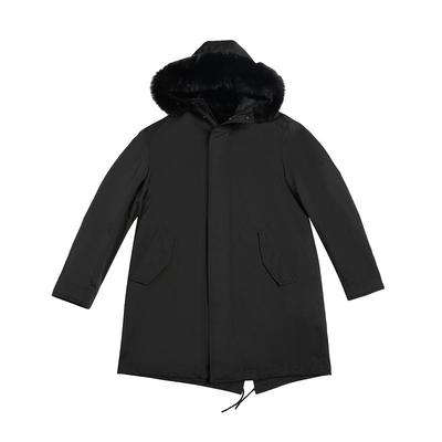 vicutu狐狸毛皮帽修身冬季尼克服