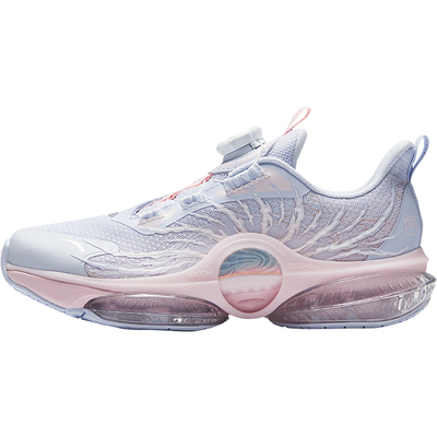 UFO安踏儿童旋钮扣气垫跑鞋女童