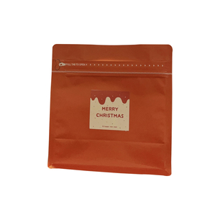 圣诞包装袋礼物贴纸拉链气阀密封食品饼干糖果咖啡豆平安夜礼品袋