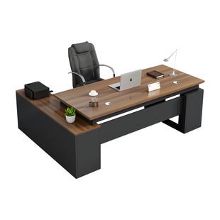 加厚32mm桌面老板桌简约现代主管桌椅组合电脑桌单人办公桌总裁桌