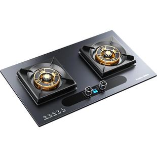 荣事达燃气灶厨房家用双灶猛火台嵌两用煤气灶定时双头节能炉具