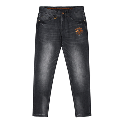 雷迪波尔秋季轻软海岛绒牛仔裤男