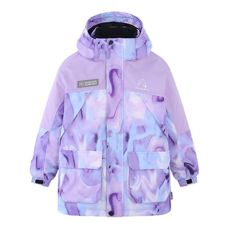 象老大儿童可拆洗滑雪羽绒服加厚