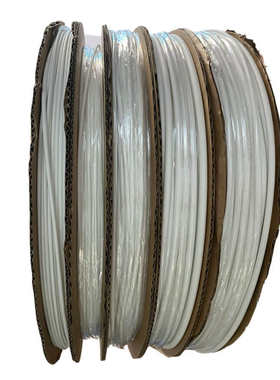 白色无字热缩管 护线绝缘套管 直径1.0/2.5/4.0mm空白线号机