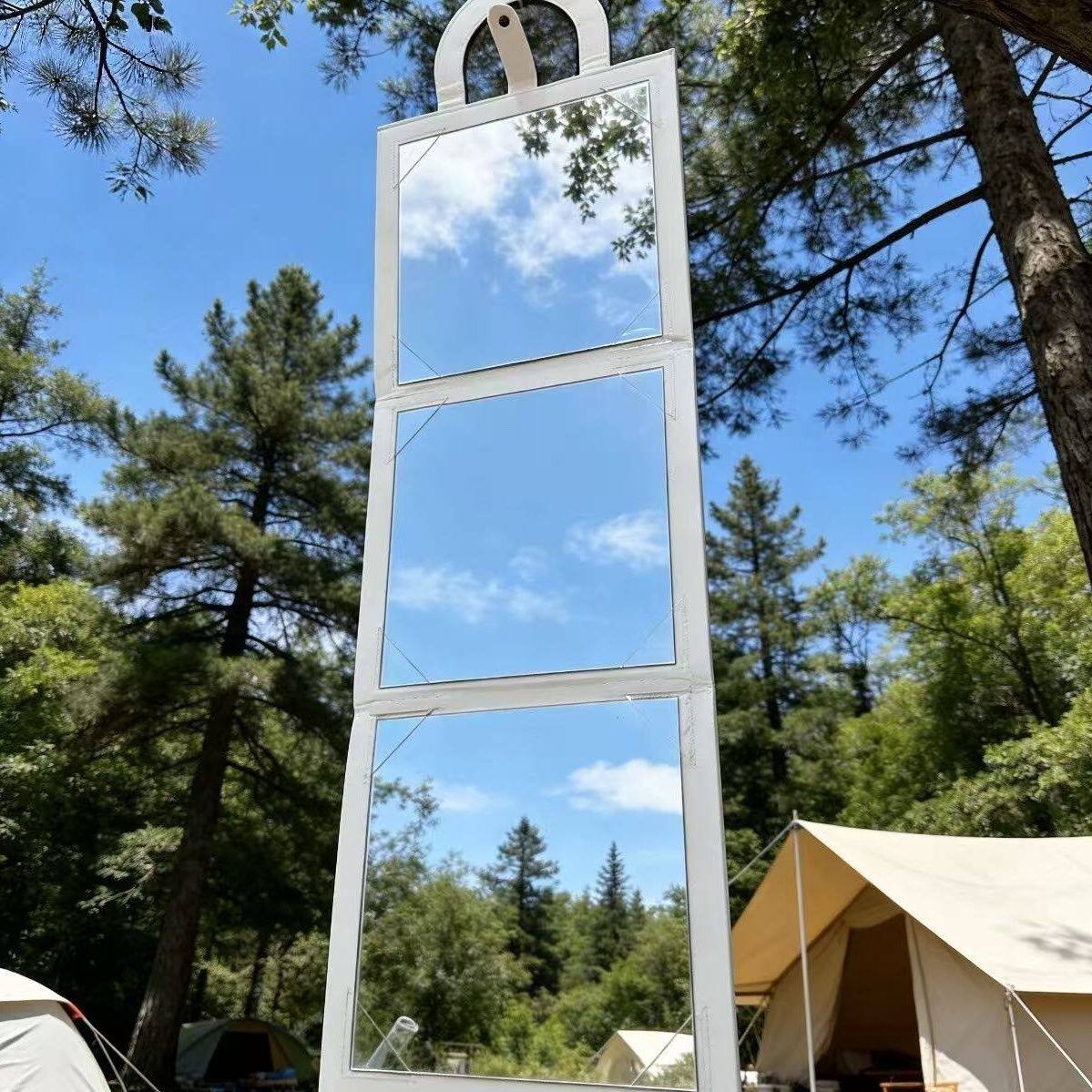 便携折叠全身镜 折叠软镜居家旅行适合旅游、露营宿舍ins风