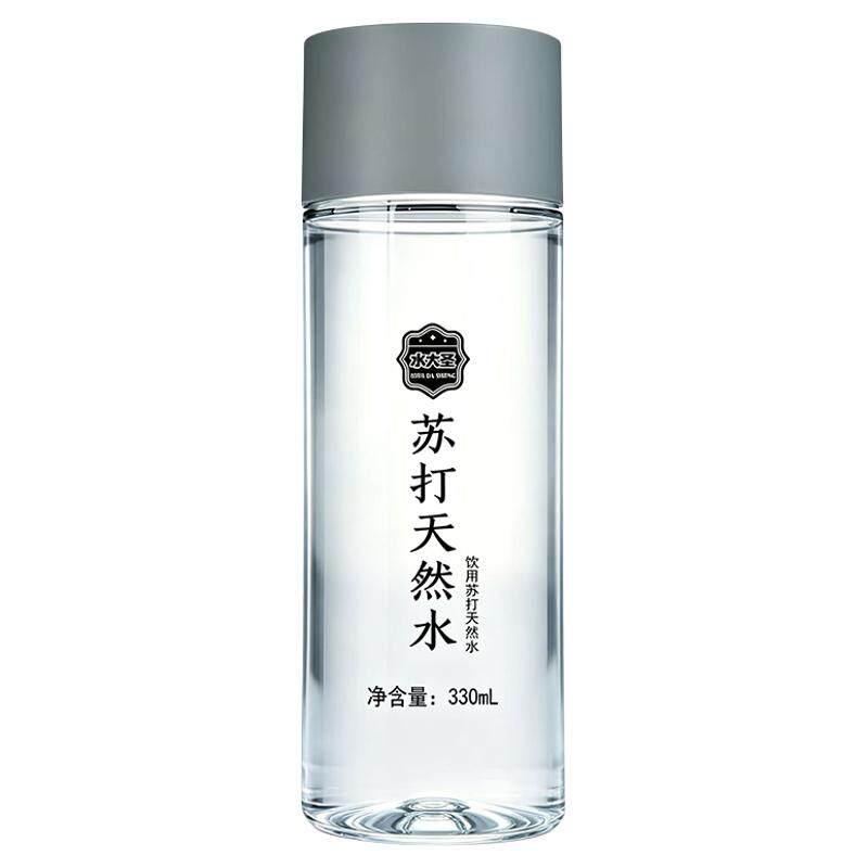苏打天然水整箱330ml*24瓶碱性无糖0脂0卡解渴解腻饮用水新日期