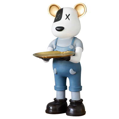 迎宾暴力熊沙发店铺乔迁新居托盘