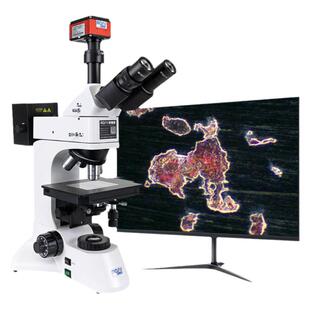 奥斯微4K高清高倍明暗场金相显微镜拍照测量金相组织材料分析 M330BD-HK830（含28寸4K屏）