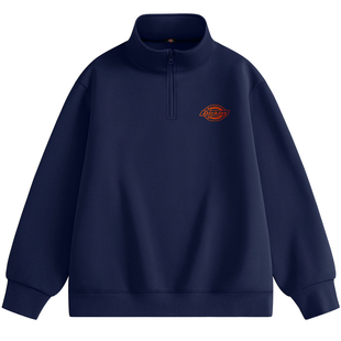 Dickies男士立领半拉链卫衣2026春季新款外套宽松休闲春装上衣潮A