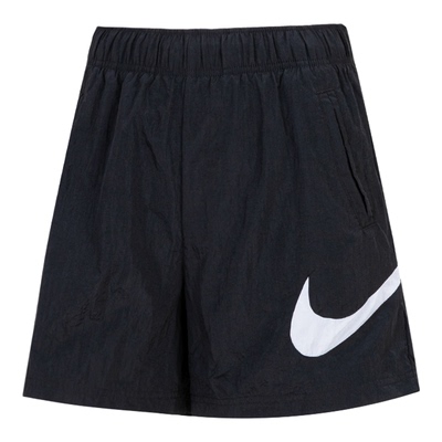 茵特丨NIKE耐克高腰黑色短裤女秋季休闲宽松透气跑步运动裤DM6740