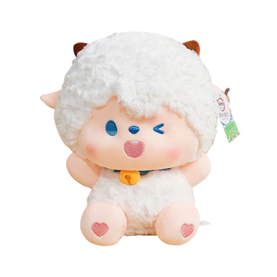 正版喜羊羊与灰太狼抱抱系列公仔懒羊羊灰太狼小灰灰玩偶生日礼物