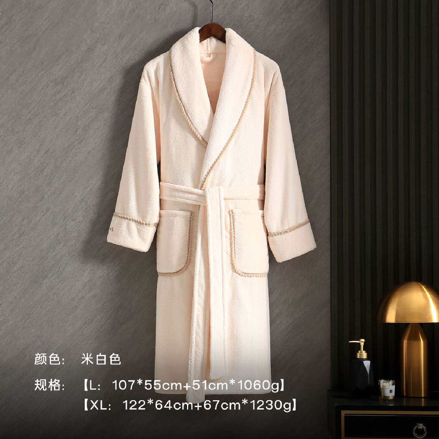 7A抗菌高档浴袍吸水速干情侣加厚秋冬家居服保暖睡袍洗澡浴衣长款