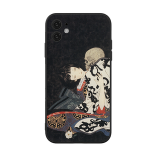 怪诞物语暗黑系和风山本高远浮世绘当代美学适用iPhone苹果手机壳