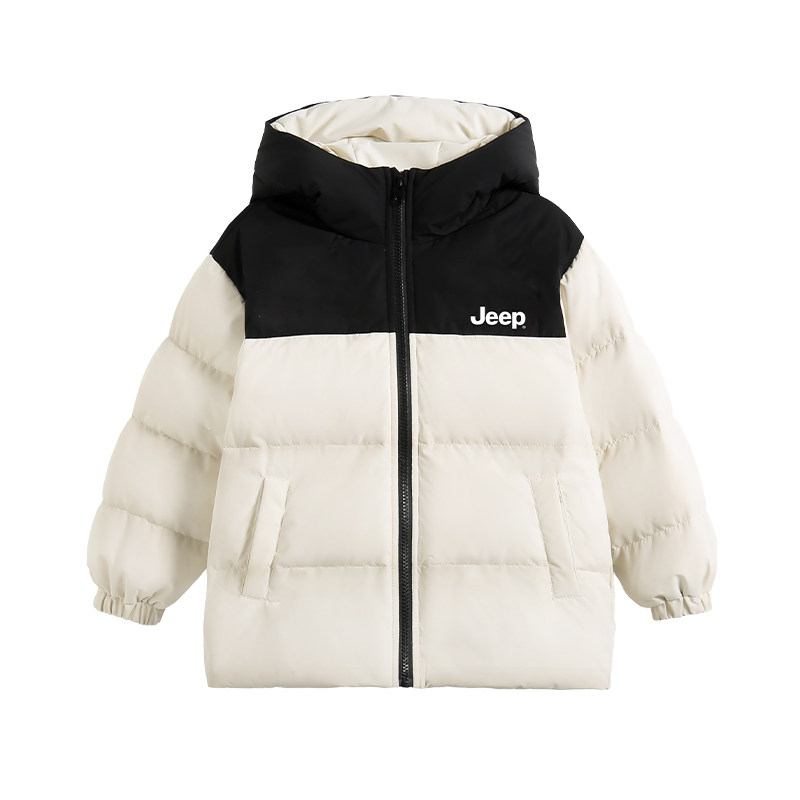 Jeep吉普童装儿童速暖羽绒服冬季男童加厚保暖户外休闲新年红外套