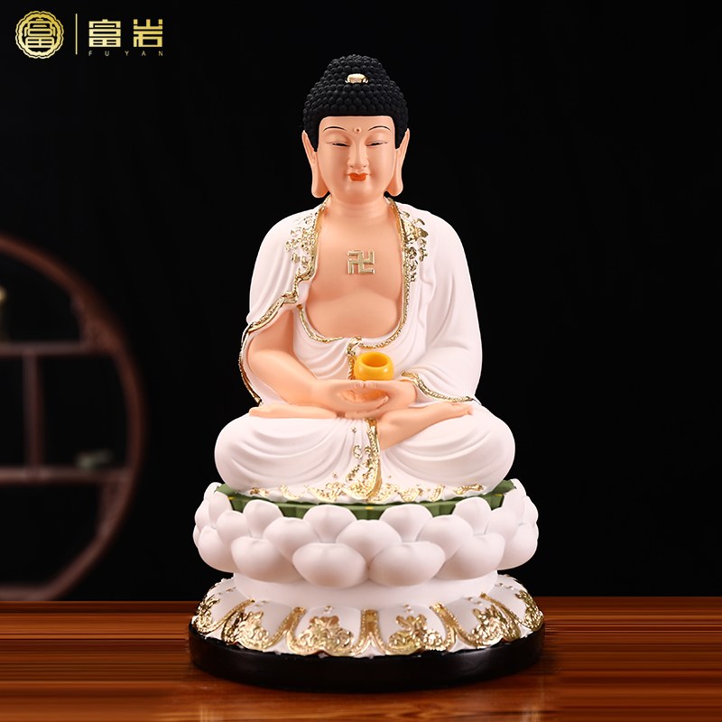 大日如来佛祖佛像供奉家用药师佛释迦牟尼佛三宝佛摆件阿弥陀佛