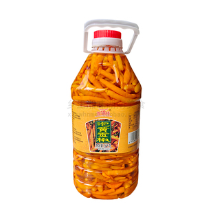 正宗湖南湘锦楼泡整个黄贡椒5kg桶装酒店餐饮市场批发商用辣椒酱