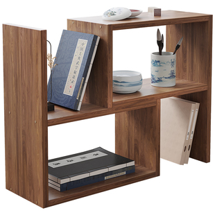 桌面书架可伸缩学习桌多层整理架读本小说名著放置架可转角收纳架