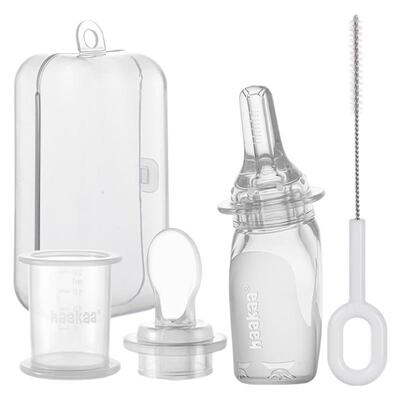 haakaa婴儿喂药神器宝宝喝水防呛喂食器小孩给药食品级硅胶喂药瓶