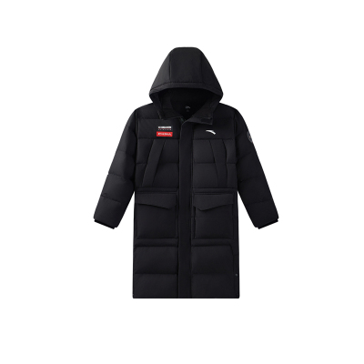 安踏儿童羽绒服男童长款加厚鸭绒