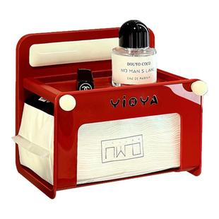 卫生间纸巾盒壁挂免打孔浴室洗漱台洗脸巾抽纸盒置物架厕纸放置盒