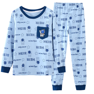 男童德绒睡衣秋冬保暖套装双面磨毛中大童秋衣秋裤加厚儿童家居服