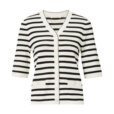 珂思桑蚕丝V领针织开衫