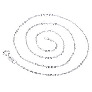 18k金项链女款针式可调节穿珠万能链镀金链o字链AU750细款K金素链