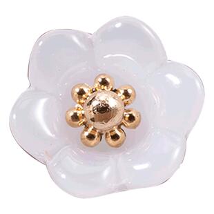 新中式琉璃铃兰扣子国风仿玉石旗袍纽扣汉服高端精致时尚装饰配件