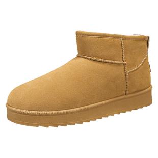 雪地靴男鞋冬季防水防滑运动高帮马丁靴男士皮鞋加绒加厚保暖棉鞋