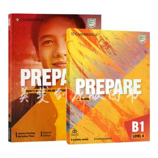 prepare教材现货进口原版剑桥英语新版第二版 Prepare Level 4 学生书+练习册+音频下载码B1剑桥通用5级MSE认证PET考试3月冲刺教材
