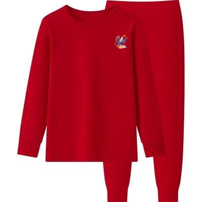 红豆儿童本命年纯棉保暖内衣