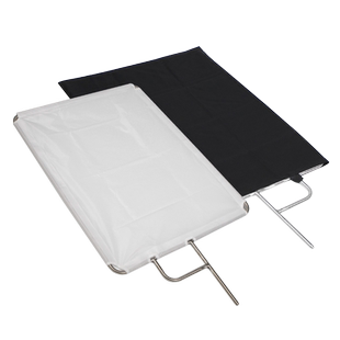 Selens影视摄影棚旗板框不锈钢旗板布黑旗白旗旗板框架柔光板减光小型移动柔光屏支架反光板柔光硫酸纸柔光布