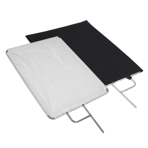 Selens影视摄影棚旗板框不锈钢旗板布黑旗白旗旗板框架柔光板减光小型移动柔光屏支架反光板柔光硫酸纸柔光布