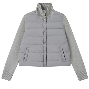 摩女薇薇修身收腰羽绒服女2025新款冬季小个子轻薄短款摇粒绒外套