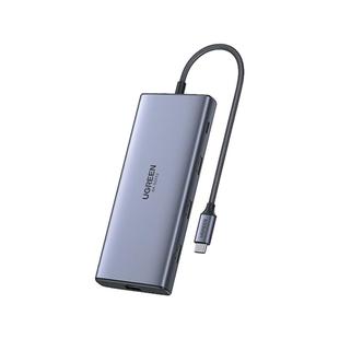 绿联usb3.2拓展坞typec转换器gen2高速10G扩展器usb-c分线器hdmi投屏rj45网口九合一
