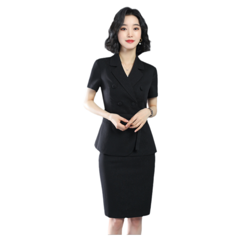 诗璐雅大堂经理夏天女士薄款西装