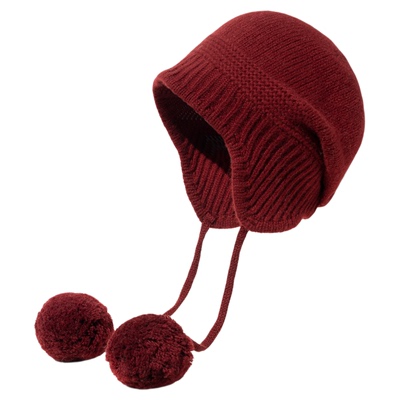 疯帽子纯羊毛巴拉克拉法帽