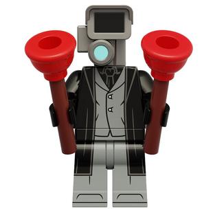 特警马桶人VS泰坦监控电视人仔3天文主宰GMAN4.0拼装中国积木玩具