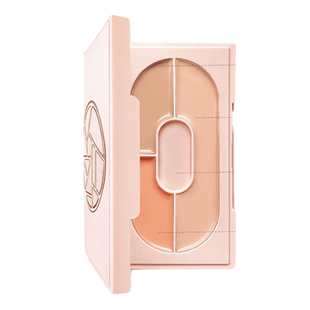 美康粉黛三色遮瑕膏遮盖斑点黑眼圈痘印痘痘强力遮瑕盘遮瑕液棒女