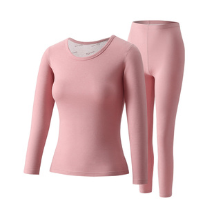 保暖内衣女贴身加厚加绒德羊毛贴片发热男士保温秋衣秋裤冬季新款