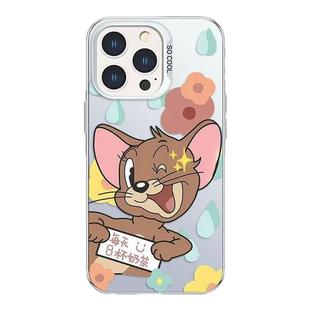 喝奶茶猫和老鼠iPhone17ProMax彩银手机壳13/12mini华为7/8荣耀16/15Pro小米11红米14plus情侣x/xs防摔手机壳